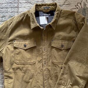 Eddie Bauer Men's Flannel-Lined Corduroy Shirt Jacket Jacket
